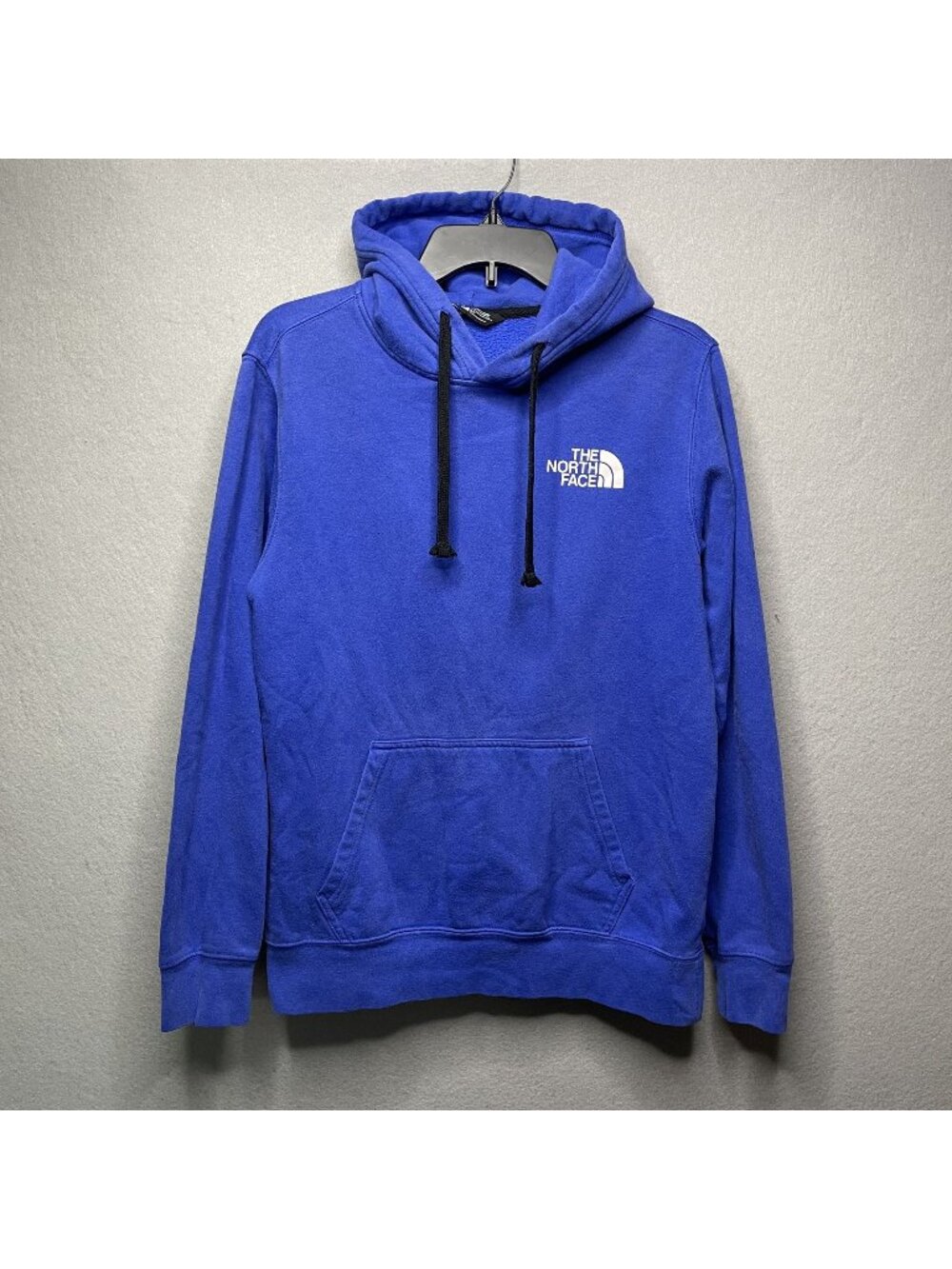 The North Face Mens Graphic Hoodie Blue With Topographical Map Design In Logo S